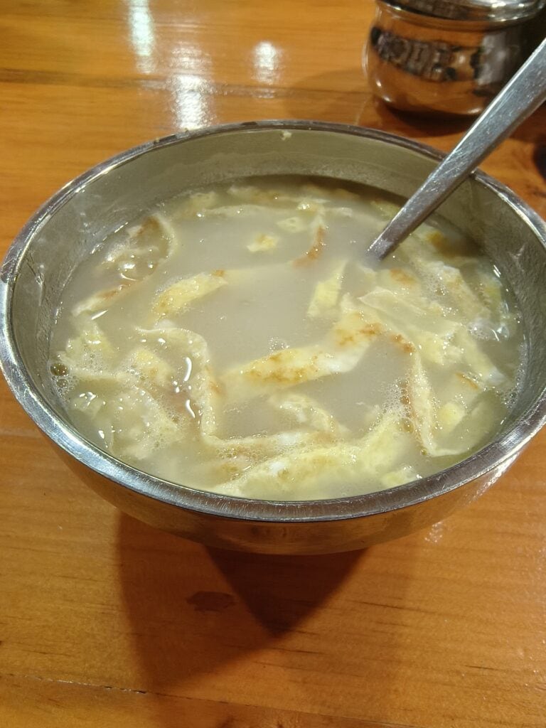 soup with egg